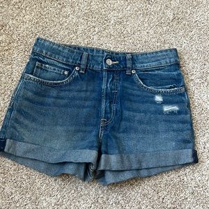 H&M Blue Denim Shorts